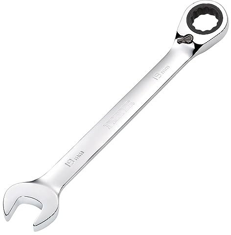 Draper 52008 Hi-Torq Metric Reversible Ratchet Spanner, 245 mm Length, Blue