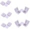 LitaElek 5pcs L- Form Schnellverbinder 4 Polig LED Eckverbinder Streifen L Verbinder Breit SMD 5050 RGB Strip Connector Winkel LED Band Steckverbinder, 10mm Eckverbinder