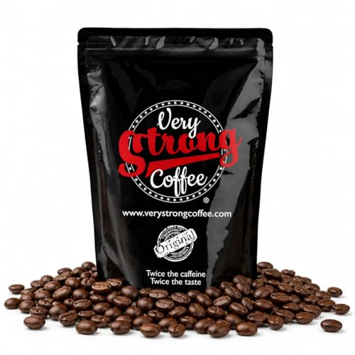 Very Strong Coffee Whole Coffee Beans - 500g 100% Robusta High Roast Twice the Caffeine Twice the Taste (Whole Beans, 500g)