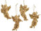 zeitzone Christbaumschmuck Engelchen mit Instrument 4er-Set Gold Weihnachtsdeko