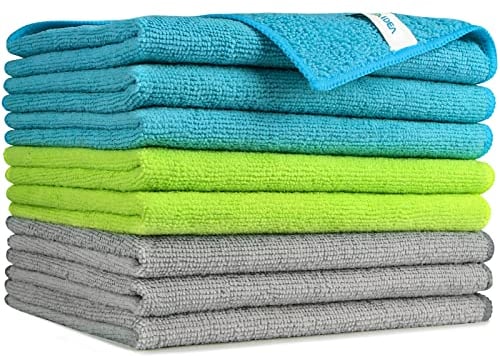 AIDEA Microfasertücher Mikrofasertücher 8 Stück,Weich Putzlappen Mikrofaser Reinigungstücher Microfasertuch Lappen Putztücher Tücher Geschirrtücher Fusselfrei für Auto,Küche,Haus,30x40cm