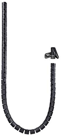 NANOCABLE Flexibler Kabelordner, 25 mm, 1,0 m, Schwarz