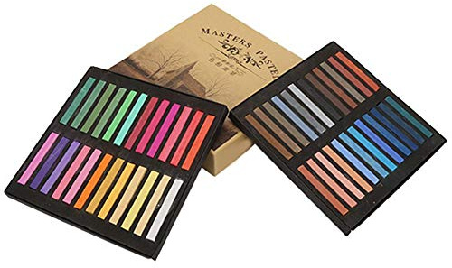 12/24/36/48 Pastell Set Quadrat Pastell Buntstifte Einweg Haar Färbestange Malerei Kreide