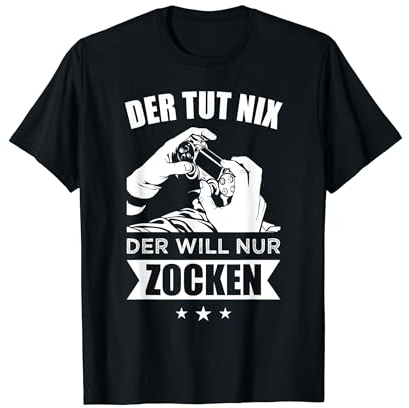 Der Tut Nix Zocken Gaming Spruch Vater Sohn Papa Männer Fun T-Shirt