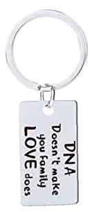 Banemi Schlüsselanhänger Auto Freundin, Süßer Schlüsselanhänger Runde Gravur DNA Macht Nicht Thanksgiving Schlüsselanhänger