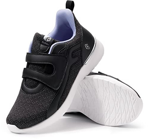 FitVille Scarpe da Passeggio Pianta Larga Scarpe da Ginnastica Casual da Donna per Donne Anziane Scarpe da Ginnastica Leggere per Alleviare Il Dolore ai Piedi 42.5 EU Larga