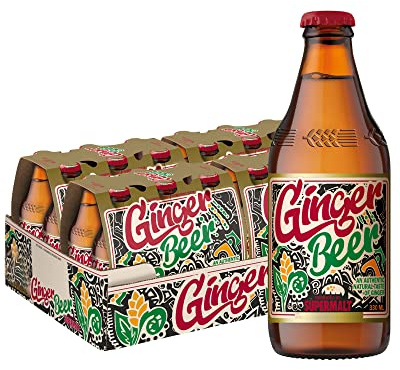 Ginger Beer presented by SUPERMALT | Alcohol Free & Naturally Sweetened | Made with Natural Ginger Root | Pack of 24 x 330ml Bottles |