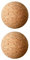 Wlauqueta 2 Pieces Wooden Cork Ball Wine Stopper, Cork Ball Stopper for Wine Decanter Carafe Replacement 2.1 Inch/ 5.5 cm