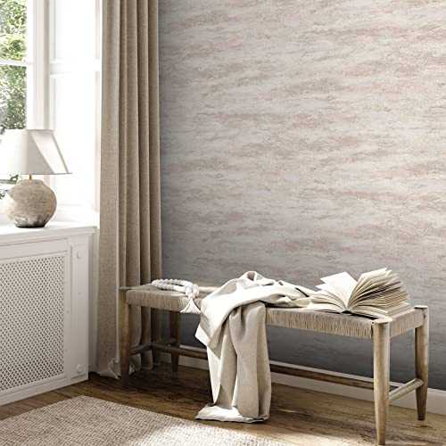 A.S. Création Attractive 2 390411 Papier peint intissé Blanc Beige 10,05 m x 0,53 m Fabriqué en Allemagne