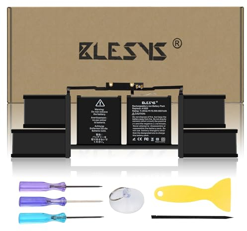 BLESYS A1707 A1820 Batterie de Remplacement pour Ordinateur Portable pour MacBook Pro 15 A1707 (Fin 2016 mi 2017) EMC3162 EMC3072 Series MLH32LL/A MLH42LL/A MLW72LL/A (Li-Polymer 11.4V 76Wh)