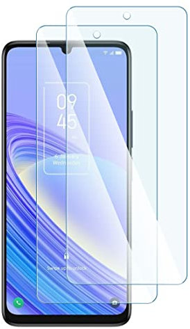 KARYLAX - Protezione schermo in vetro flessibile, durezza 9H, antigraffio, pellicola protettiva per smartphone TCL 40SE (confezione da 2)