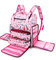 Saviland Nagellack Aufbewahrung Tasche, Doppelschichtige Nagellack Organizer Rucksack für 80 Flaschen und Nageltrockner, Tragbare Tragetasche für Nagellampe, Nagellack Zubehör und Nageldesign Set