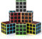 Vdealen Zauberwürfel Set Speed Cube von 3x3 Zauberwürfel Original 6er Pack, Magic Cube Würfel Puzzle, Party Puzzle Geschenk für Kinder Teenager Erwachsene(Kohlefaser-Aufkleber)