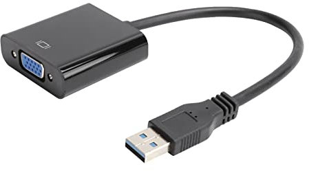 Adaptador de USB a VGA, Convertidor de y Video de USB 3.0 a VGA de 1920x1080 5.0Gbps, Plug and Play, Compatible con 7/8/10