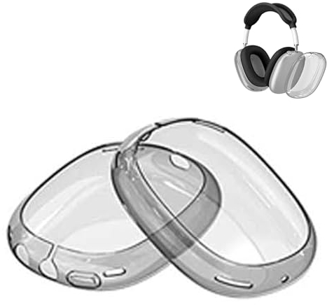 Case für AirPods Max Kopfhörer, Dünne Weiche TPU Hülle für Airpods Max, Hülle Kompatibel mit AirPods Max Kopfhörer, Stoßfest, Kratzfest, Staubdicht, für AirPod Max (Schwarz)