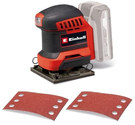 Einhell Levigatrice a batteria TE-OS 18/113 Li-Solo Power X-Change (18 V, levigatrice orbitale, circuito orbitale da 1,8 mm, incl. 2 x carta vetrata P120, senza batteria)