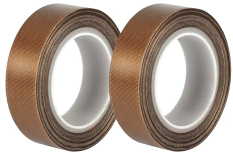VINEST 2 Rollen Teflonband Gewindedichtband 13mm x 10m, PTFE Dichtband, Isolier Teflonband Pool, Antistatisches Hitzebeständiges Klebeband, Dichtungsband Selbstklebend Wasserdicht