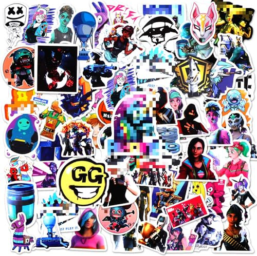 100 Stück Aufkleber, Wasserdichte Anime Aufkleber für Skateboard, Cartoon Sticker Vinyl Stickers für Kinder Teenager Erwachsene Jungen Laptop Guitar Fotoalbum Auto Motorräder Fahrrad