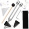 Kigniote Stimmgabel 128 Hz Stimmgabel Therapie Stimmgabel für Heilung Medizinisch Stimmgabel aus Aluminiumlegierung 128 Hz Stimmgabel mit Silikonhammer Reparaturwerkzeug und Dreieckigem Silikon