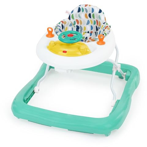 Bright Starts Ready to Roll Lauflernhilfe mit Licht und Geräuschen, Lenkrad und Spielzeugauto-Geräuschen, abnehmbare elektronische Spielzeugstation, 6-12 Monate oder bis 12kg, Unisex