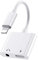 Kopfhörer Adapter für iPhone [MFi Zertifiziert] 2 in 1 Light-ning auf Klinke 3,5 mm Kopfhörer Adapter Aux Audio Ladegerät Splitter Konverter Kompatibel mit iPhone 14/13/12/11/SE/XS/XR/X/8/8 Plus/7