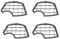 HS PRODUCTS Griglia Filtro Motore Compatibile per Folletto VK140 VK150 – Set da 4 Pezzi, Protezione Ottimale
