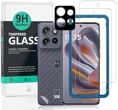 Ibywind pour Motorola Edge 50 Neo 5G Verre Trempé 6,36,2 Pièces 9H Dureté Protection écran,avec 1 Pièce Protection Caméra,1 Pièce Film Arrière,Facile à Installer