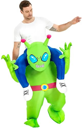 LUVSHINE Alien Kostüm, Lustiges Aufblasbares Kostüm, Dickes 210T Polyester, Halloween Kostüm, Weihnachtskostüm, Geburtstagsfeier, Karneval (L-Erwachsene)