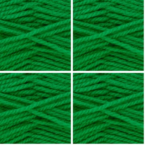 King Cole Big Value Super Chunky Knitting Wool/Yarn (Shamrock 39) (Pack of 4)