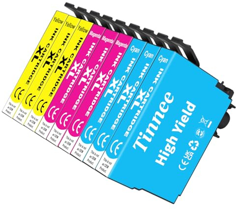 Tinnee 9X Kompatibel Epson XP5100 Druckerpatronen Kompatibel für Epson Expression Home XP-5100 XP5100 XP-5105 XP-5150 XP-5155 Workforce WF-2860 WF-2865 WF-2880 WF-2885
