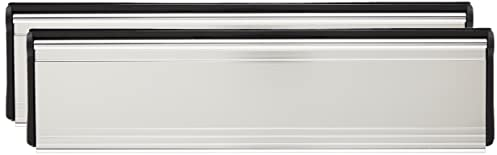 STORMGUARD Plaques clapet pour boîtes aux lettres Dimentions externes 295 x 75 mm - Ouverture interne 279 x 45 mm argent