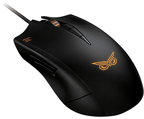Asus Strix Claw Dark Edition optische Gaming Maus (5000dpi, 1:1 Tracking, DREI programmierbare Tasten) schwarz