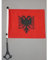 AZ FLAG - Fahrradfahne Albanien - 21x14 cm - Albanische Fahrradflagge 14 x 21 Cm - Fahrrad Flaggen