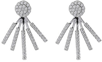 SIF JAKOBS JEWELLERY Ohrstecker Ear Jackets Siena aus 925 Sterling Silber mit Zirkonia