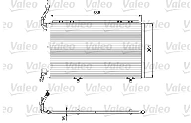 Valeo Kondensator, Klimaanlage 814076 | Kompatibel mit: FORD FIESTA VI