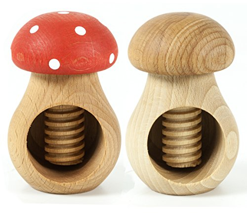 Holzfee Nussknacker Duo Set Nussknackerpilz (Pilz H + F)