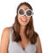 P'TIT CLOWN Fantasie-Brille – lustige Partybrille – Erwachsene – perfekt für Kostüm, Karneval, Cosplay, Cocktailabend, tropische Party – Kunststoff (Brille mit gelbem Mann)