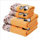 XYFL Mikrofaser-Badetuch 4 Cartoon-Bedruckte Badetücher Set 2 Badetücher 2 Handtücher Superweich Und Hochsaugfähig,Orange