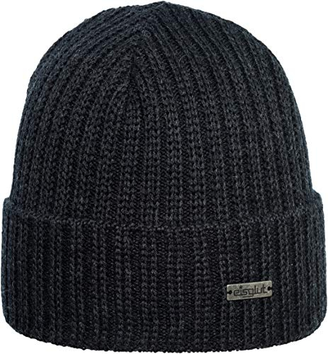 Eisglut Herren Jochen Merino M tze, anthrazit, Einheitsgröße EU