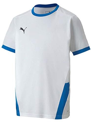 PUMA Kinder teamGOAL 23 Jersey jr Trikot, White-Electric Blue Lemonade, 128