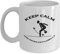 Kettlebell Cup Bleib Ruhig Und Schwinge Kettlebell Fun Lovers 'Kettlebell Cup 11Oz Weiß