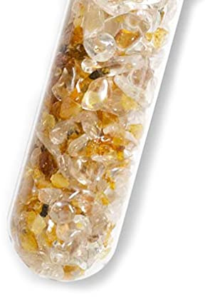 Ädelstensstav set kreativitet och skaft: Ädelstenstav för dricksvatten, 25 cm med stavhållare i bokträ Ø 6 cm