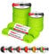 Brotree Paracord 550 4mm 15M 100% Nylon Seil Schnur Typ III mit 7 Stränge für Survival, Outdoor, Armbänder, Hundeleine - Bruchlast 250kg (Reflektierende Neon Grün)