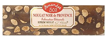 Grenadine Boutique - Barre de Nougat de Montélimar 100g - Nougat Noir