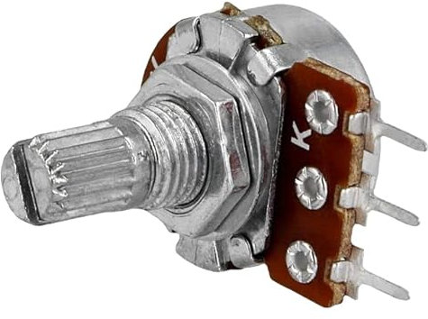 generisch Potentiometer: axial; 1-Drehung; 100kΩ; 63mW; ±20%; THT; 6mm; Metall R16148-1A-2-A100K Kohlenpotentiometer 1 Umdrehung