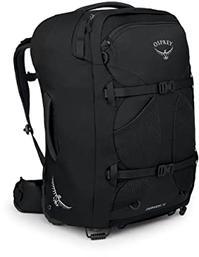 Osprey Fairview 36 Damen Reiserucksack mit Rädern, Schwarz
