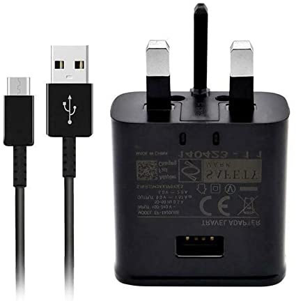 15W USB Fast Adapter Charger Plug for Samsung. Adaptive Mains Wall Charger 2A with Type C Cable 1.5M for Samsung S8,S9,S10,S20,S22,Note 10/9/8. A5, A7, A8, A71,A53,A52,A13 and other type-C devices.
