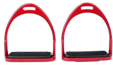 pistro Steigbügel aus Edelstahl / Aluminium, biegsam, Rot