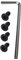 WOONEKY 1Set Scooter Screws Set with Hexagonal Handle for Electric Scooter Accessories Replacement Parts for Handlebar Front Fork and Tube Poles Lightweight Easy to Install and Disassemble