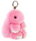Doux Et Moelleux Lapin Porte - Clés Mignon En Peluche Lapin Porte - Cclés En Peluche Lapin Porte - Clés En Fausse Fourrure Porte - Clés Pompon Porte - Clés Décoration (Rose (18 cm))